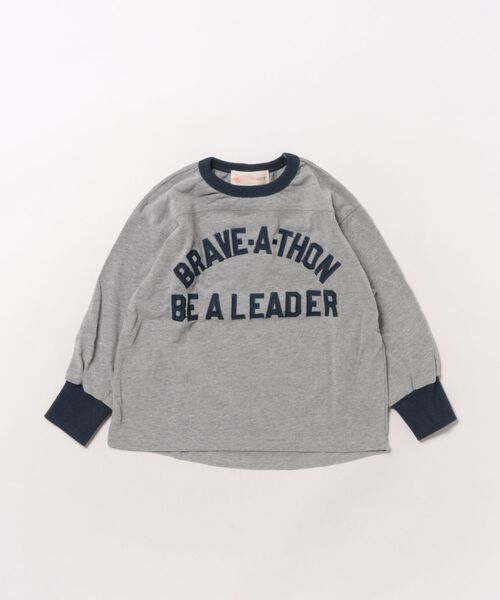 aimoha（アイモハ）の「【aimoha-KIDS-】キッズ　ロゴスウェット（スウェット・キッズ・グレー/イエロー/ダークグレー・90/100/110/120/130）」の5枚目の写真