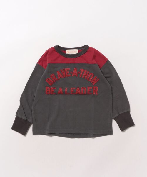 aimoha（アイモハ）の「【aimoha-KIDS-】キッズ　ロゴスウェット（スウェット・キッズ・グレー/イエロー/ダークグレー・90/100/110/120/130）」の6枚目の写真