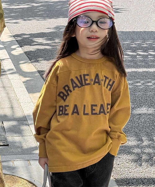 aimoha（アイモハ）の「【aimoha-KIDS-】キッズ　ロゴスウェット（スウェット・キッズ・グレー/イエロー/ダークグレー・90/100/110/120/130）」の21枚目の写真