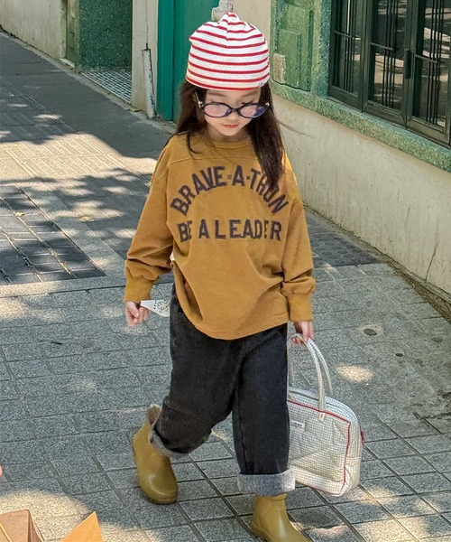 aimoha（アイモハ）の「【aimoha-KIDS-】キッズ　ロゴスウェット（スウェット・キッズ・グレー/イエロー/ダークグレー・90/100/110/120/130）」の19枚目の写真