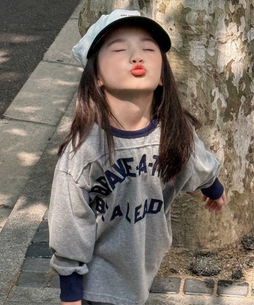 aimoha（アイモハ）の「【aimoha-KIDS-】キッズ　ロゴスウェット（スウェット・キッズ・グレー/イエロー/ダークグレー・90/100/110/120/130）」の13枚目の写真