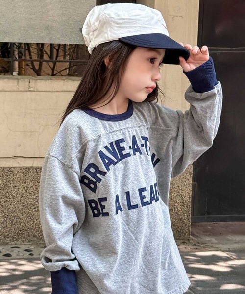 aimoha（アイモハ）の「【aimoha-KIDS-】キッズ　ロゴスウェット（スウェット・キッズ・グレー/イエロー/ダークグレー・90/100/110/120/130）」の12枚目の写真