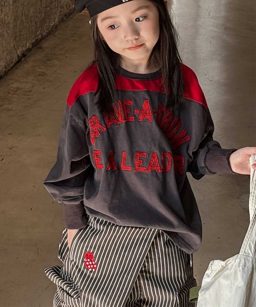 aimoha（アイモハ）の「【aimoha-KIDS-】キッズ　ロゴスウェット（スウェット・キッズ・グレー/イエロー/ダークグレー・90/100/110/120/130）」の10枚目の写真