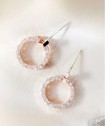 NO WAY（ノーウェイ）の「/レディース ダイヤ風 ラウンドピアス(BDS)（ピアス（両耳用））」