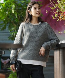 アンゴラ ニット」に該当するニット/セーター（グレー/灰色系