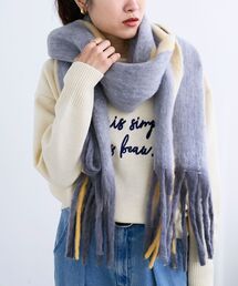 le.coeur blanc | 《WEB限定アイテム》MIXカラーフリンジマフラー(マフラー)