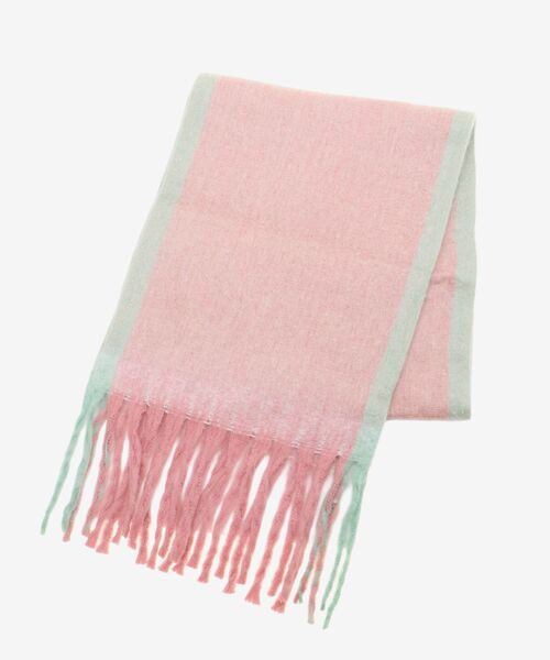 le.coeur blanc（ルクールブラン）の「《WEB限定アイテム》MIXカラーフリンジマフラー（マフラー・レディース・オフホワイト/グレー/ピンク・FREE）」の15枚目の写真