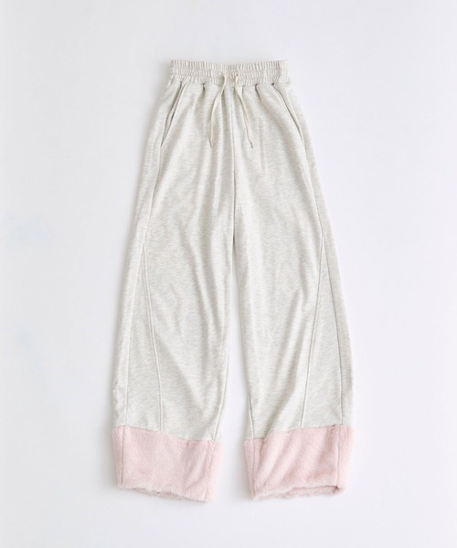 OLIVE des OLIVE（オリーブデオリーブ）の「ファー付きスウェットパンツ（スウェットパンツ・レディース・ブラック/オートミール/その他・FREE）」の16枚目の写真