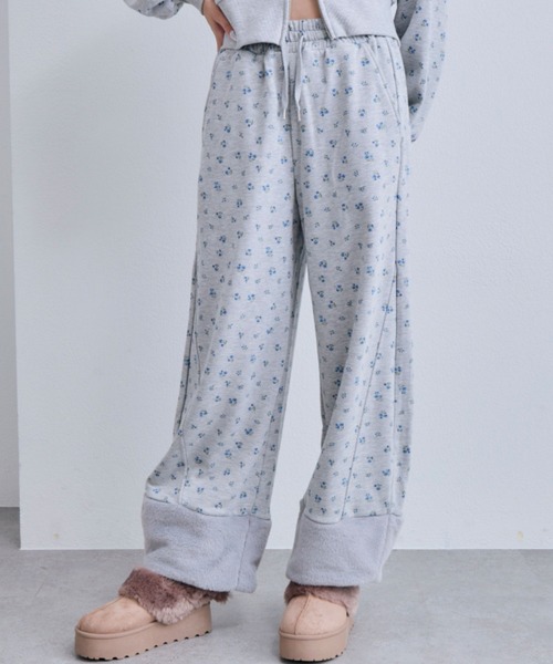 OLIVE des OLIVE（オリーブデオリーブ）の「ファー付きスウェットパンツ（スウェットパンツ・レディース・ブラック/オートミール/その他・FREE）」の7枚目の写真