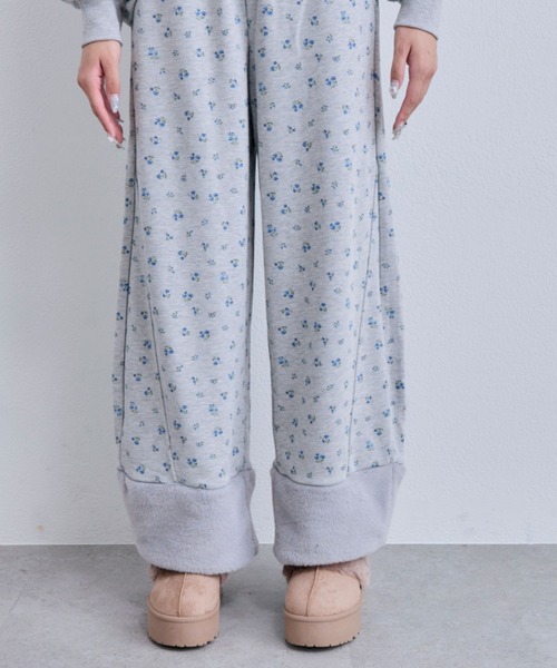 OLIVE des OLIVE（オリーブデオリーブ）の「ファー付きスウェットパンツ（スウェットパンツ・レディース・ブラック/オートミール/その他・FREE）」の9枚目の写真