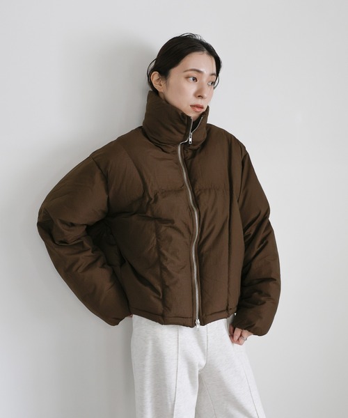 ダブルジップファイバーショートダウン（ダウンジャケット/コート