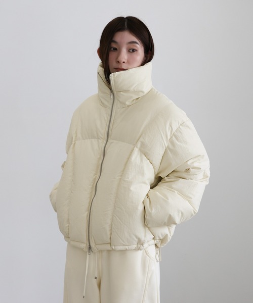 ダブルジップファイバーショートダウン（ダウンジャケット/コート