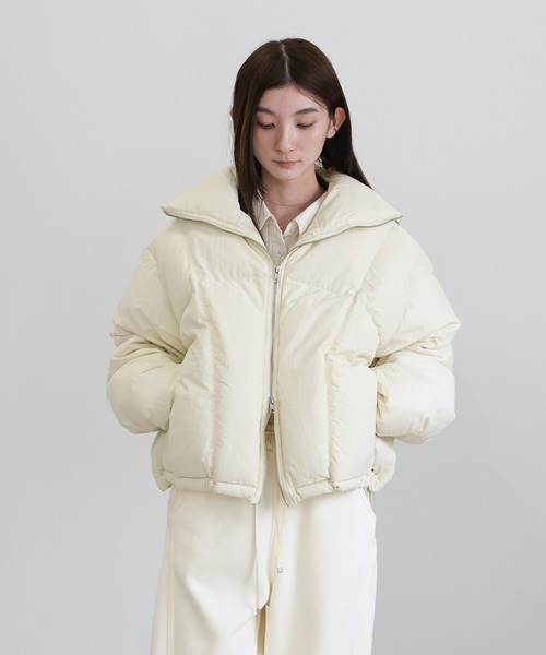 Fucchan ベルト付きショートダウン　ダブルボタン　希少サイズ48 ダブルジップファイバーショートダウン – SELECT MOCA