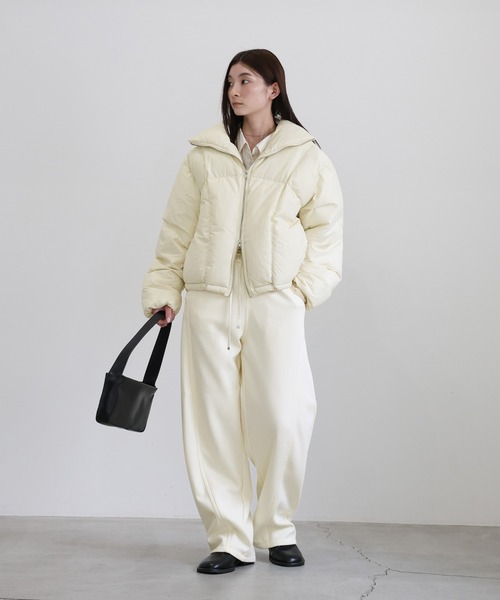 ダブルジップファイバーショートダウン（ダウンジャケット/コート