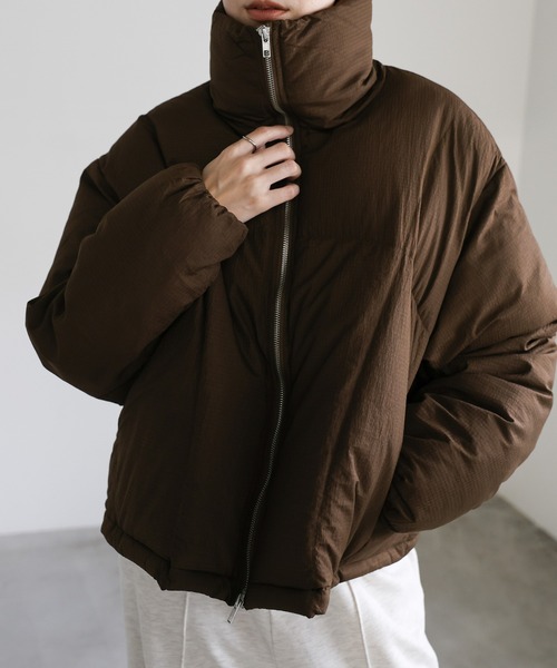 ダブルジップファイバーショートダウン（ダウンジャケット/コート