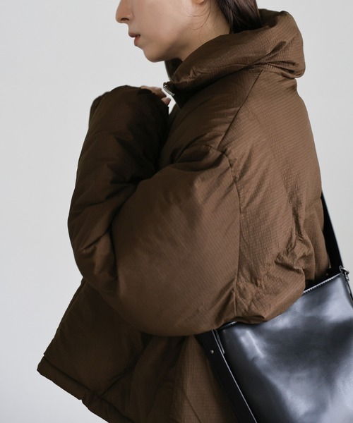 ダブルジップファイバーショートダウン（ダウンジャケット/コート