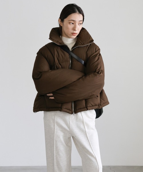 ゼロセッタンタスタジオ　ブラウン ダウンジャケット TAION x STUDIO SEVEN LONG DOWN COAT | STUDIO SEVEN (スタジオ セブン)