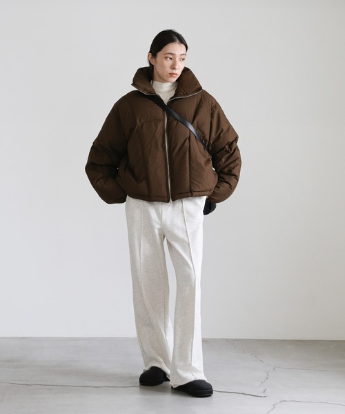 ダブルジップファイバーショートダウン（ダウンジャケット/コート