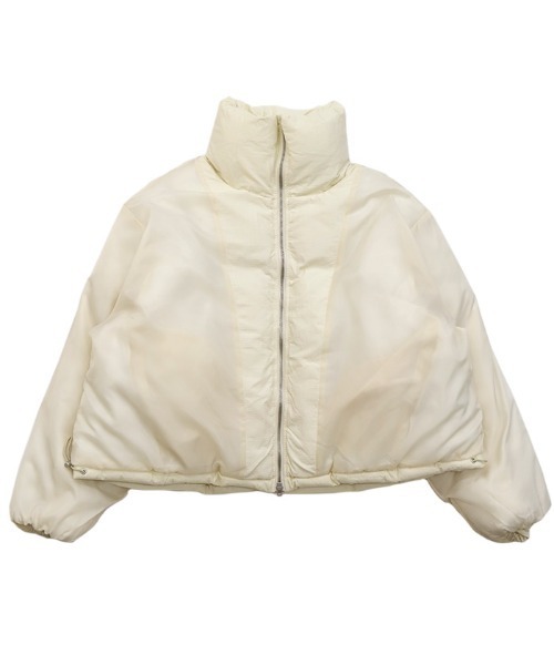 ダブルジップファイバーショートダウン（ダウンジャケット/コート