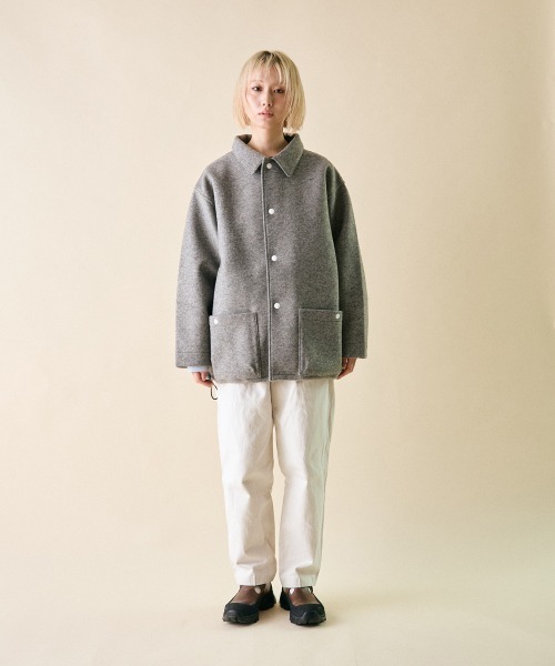 rehacer : Wool Bonding Coach Jacket / ウール ボンディング コーチ