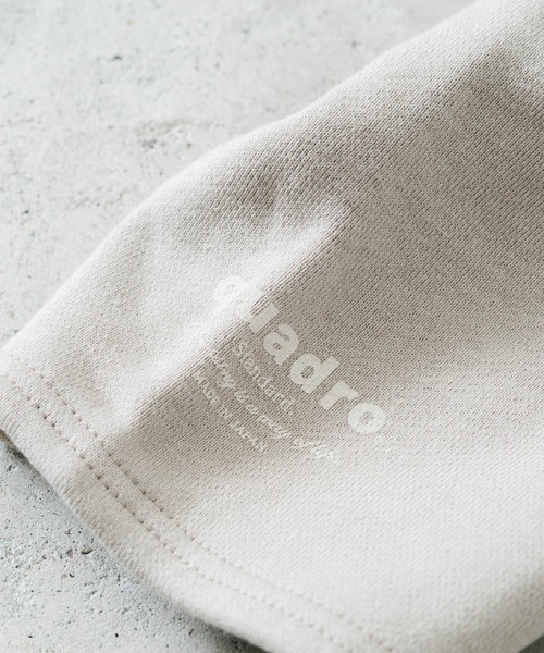 quadro(クオドロ)の「コーデュラヘビー裏毛プルパーカー(Tシャツ/カットソー・レディース・ライトカーキ/チャコール/ベージュ/オートミール・FREE)」の18枚目の写真