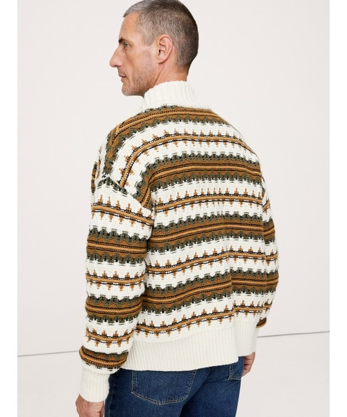 Banana Republic(バナナリパブリック)の「フェアアイル メリノブレンド ニット ジャケット(カーディガン/ボレロ・メンズ・マルチ・XL/L/M/S)」の4枚目の写真