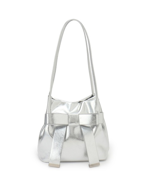 VIS（ビス）の「【復刻/WEB限定】リボンミニトートバッグ（トートバッグ・レディース・シルバー/ブラック・FREE）」の5枚目の写真