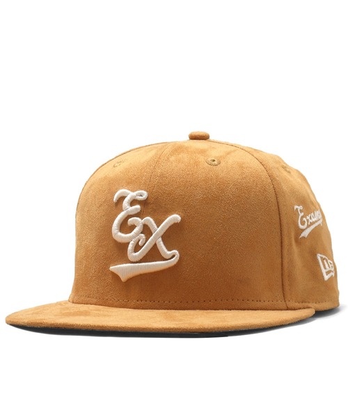 NEW ERA x EXAMPLE 59FIFTY COLLEGE EX LOGO SUEDE CAP（キャップ