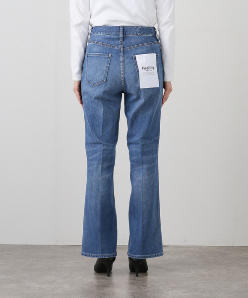 Healthy denim（ヘルシーデニム）の「《追加》Healthy denim/ヘルシーデニム SLOBE別注 フレアデニム LOUTS（デニムパンツ・レディース・ブルー・22cm/23cm/24cm/25cm）」の5枚目の写真