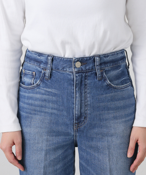 Healthy denim（ヘルシーデニム）の「《追加》Healthy denim/ヘルシーデニム SLOBE別注 フレアデニム LOUTS（デニムパンツ・レディース・ブルー・22cm/23cm/24cm/25cm）」の6枚目の写真