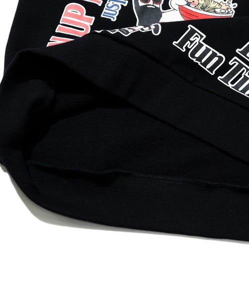 go slow caravan(ゴースローキャラバン)の「MODEM DESIGN/モデムデザイン 裏毛 総柄おじさん パーカー(パーカー・メンズ・ブラック/アイボリー・LARGE/X-LARGE/MEDIUM)」の8枚目の写真