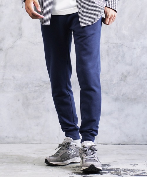 jiggys shop(ジギーズショップ)の「ワンポイント刺繍 裏毛 スリム スウェットパンツ(スウェットパンツ・メンズ・ホワイト/ブラック/グレー/ブラウン/ネイビー・SMALL/MEDIUM/LARGE/X-LARGE)」の5枚目の写真