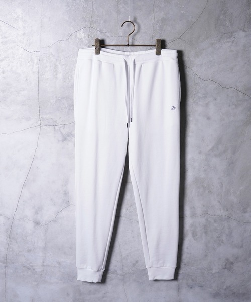 jiggys shop(ジギーズショップ)の「ワンポイント刺繍 裏毛 スリム スウェットパンツ(スウェットパンツ・メンズ・ホワイト/ブラック/グレー/ブラウン/ネイビー・SMALL/MEDIUM/LARGE/X-LARGE)」の11枚目の写真