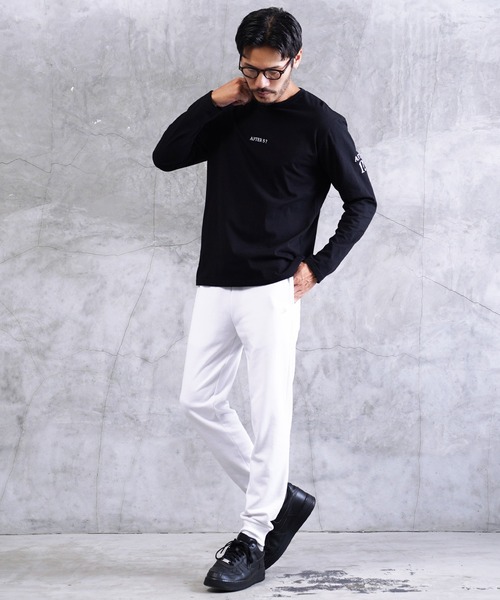 jiggys shop(ジギーズショップ)の「ワンポイント刺繍 裏毛 スリム スウェットパンツ(スウェットパンツ・メンズ・ホワイト/ブラック/グレー/ブラウン/ネイビー・SMALL/MEDIUM/LARGE/X-LARGE)」の12枚目の写真