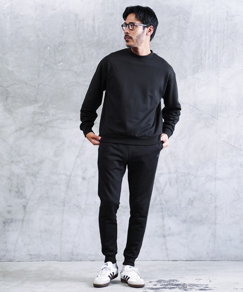 jiggys shop(ジギーズショップ)の「ワンポイント刺繍 裏毛 スリム スウェットパンツ(スウェットパンツ・メンズ・ホワイト/ブラック/グレー/ブラウン/ネイビー・SMALL/MEDIUM/LARGE/X-LARGE)」の14枚目の写真