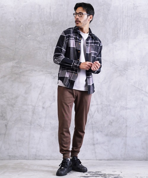 jiggys shop(ジギーズショップ)の「ワンポイント刺繍 裏毛 スリム スウェットパンツ(スウェットパンツ・メンズ・ホワイト/ブラック/グレー/ブラウン/ネイビー・SMALL/MEDIUM/LARGE/X-LARGE)」の18枚目の写真