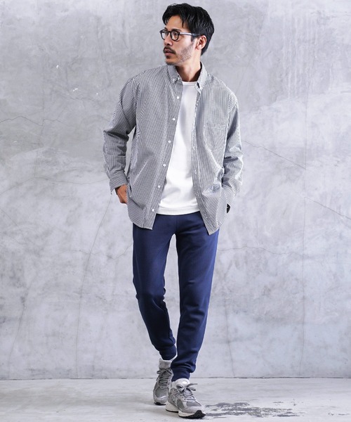 jiggys shop(ジギーズショップ)の「ワンポイント刺繍 裏毛 スリム スウェットパンツ(スウェットパンツ・メンズ・ホワイト/ブラック/グレー/ブラウン/ネイビー・SMALL/MEDIUM/LARGE/X-LARGE)」の21枚目の写真