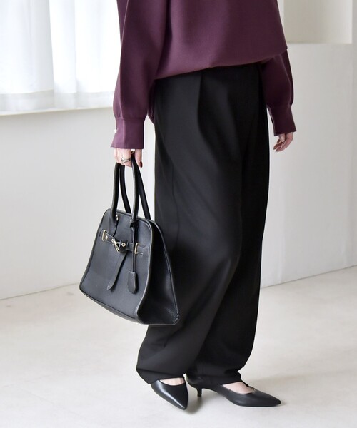 セール】quaranciel:〈洗濯機可能〉ウォーム タック バレル イージー