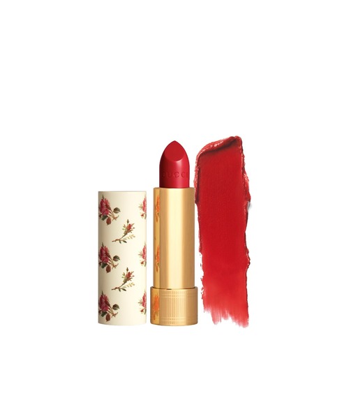 GUCCI beauty(グッチビューティ)の「グッチ ルージュ ア レーヴル ヴォワル(口紅/リップティント/グロス・レディース・203 ミルドレッド ローズウッド/310 アイ ドリーム トゥー マッチ/500 オーダリー レッド/502 イーディ スカーレット/208 ゼイ メット イン アルゼンティーナ/221 キャンディス ローズ/302 アガサ オレンジ/307 ルイーザ オレンジ/508 ダイアナ アンバー/505 ジャネット ラスト/201 ザ ペインテッド ヴェール/213 ラブ イズ ベター/401 スリー ワイズ ガールズ/518 エイミー ブラッシュ/25*ゴールディ レッド/301 メイ コーラル/410 ノー モア オーキッズ/214 コール イット ア デイ・FREE)」の1枚目の写真