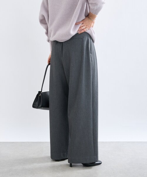 RIVE DROITE（リヴドロワ）の「【真冬もあたたか】裏起毛スラックスパンツ（スラックス・レディース・チャコールグレー/ベージュ・38/36）」の15枚目の写真