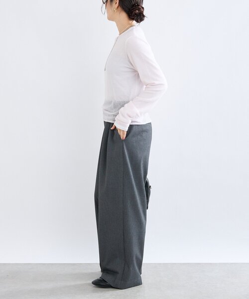 RIVE DROITE（リヴドロワ）の「【真冬もあたたか】裏起毛スラックスパンツ（スラックス・レディース・チャコールグレー/ベージュ・38/36）」の17枚目の写真