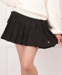 PINKHUNT（ピンクハント）の「PINKHUNT リボン付きプリーツ切替スカート 1144K（デニムスカート）」