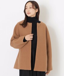 S.ESSENTIALS（エスエッセンシャルズ）の「ウールノーカラーコート（ノーカラーコート）」