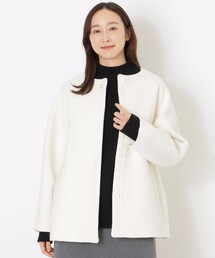 S.ESSENTIALS（エスエッセンシャルズ）の「ウールノーカラーコート（ノーカラーコート）」