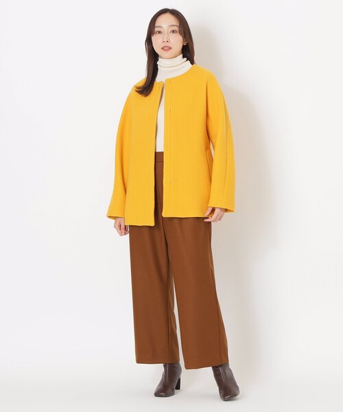 セール】ウールノーカラーコート（ノーカラーコート）｜S.ESSENTIALS