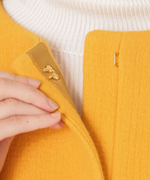 セール】ウールノーカラーコート（ノーカラーコート）｜S.ESSENTIALS