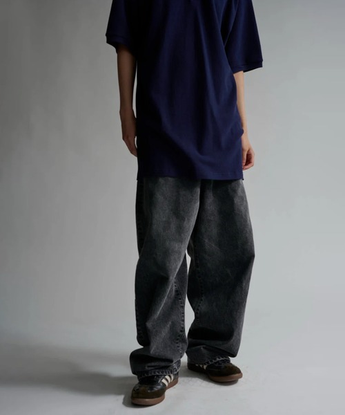 INSCRIRE(アンスクリア)の「Color Denim Balloon Pants(デニムパンツ・メンズ・ブラック/ブラウン・30/32)」の5枚目の写真
