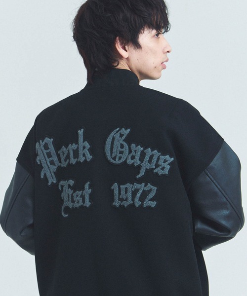 限定店舗のみ　GAP オーバーサイズ スタジャン ブラック　完売品　L セール】PERK GAPS ﾎﾟﾘﾒﾙﾄﾝｽﾀｼﾞｬﾝ（その他アウター）｜PERK GAPS