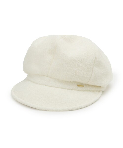 grove（グローブ）の「メタルプレートブークレキャスケット（キャスケット・レディース・アイボリー/ライトベージュ/グレー・00）」の4枚目の写真