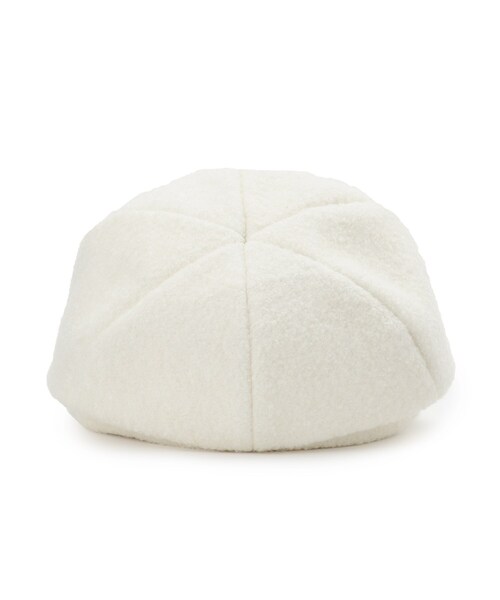 grove（グローブ）の「メタルプレートブークレキャスケット（キャスケット・レディース・アイボリー/ライトベージュ/グレー・00）」の5枚目の写真